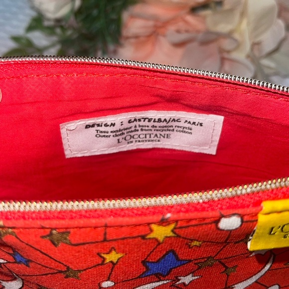 L’Occitane En Provence Cosmetic Bag Castelbajac Paris 8 x 7 x 2 Stars Moon. - Picture 4 of 5